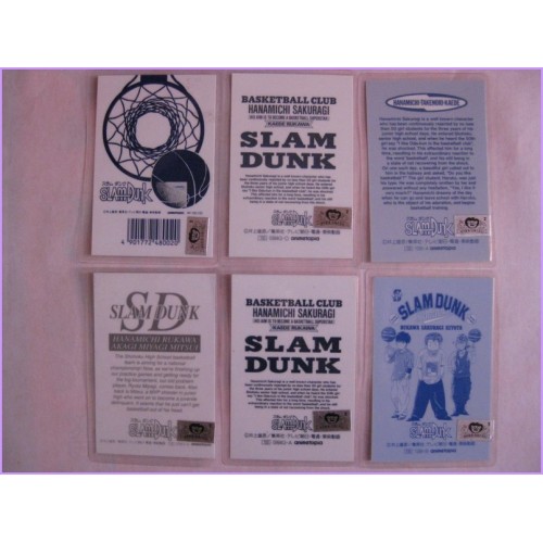 Slam Dunk set 6 lamicard Original Japan Anime manga 90s
